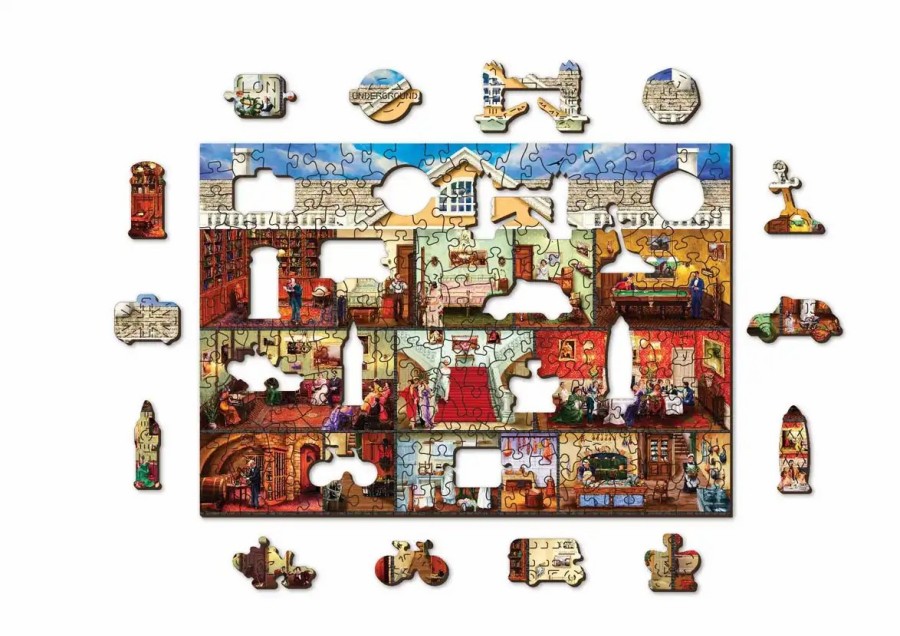 Wooden Jigsaw Puzzles Wooden City | Victorian Mansion 200 Wooden Puzzle