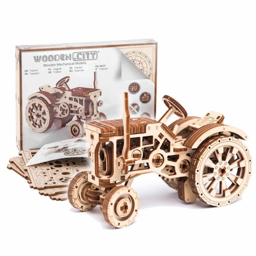 3D Wooden Puzzles Wooden City | 3D Wooden Tractor Puzzle – Tractor