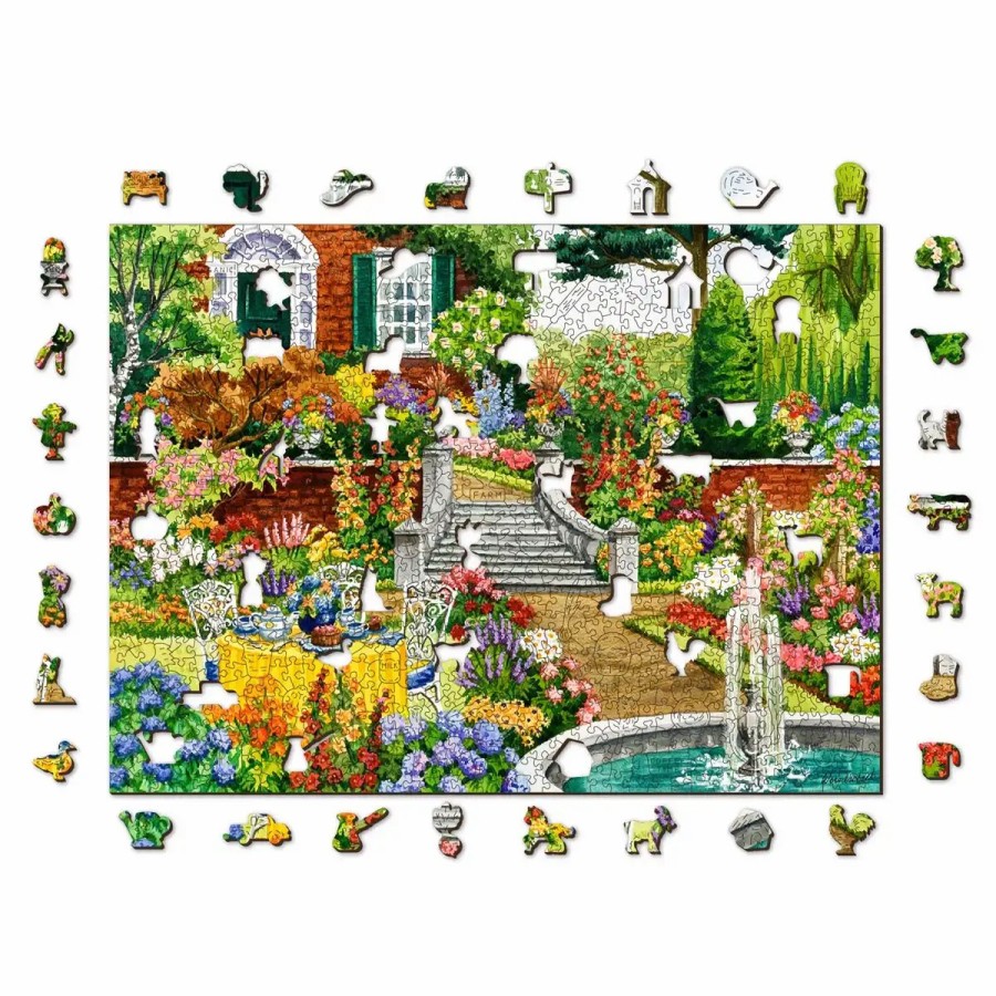 Wooden Jigsaw Puzzles Wooden City | Garden Five O'Clock 1000 Wooden Puzzle