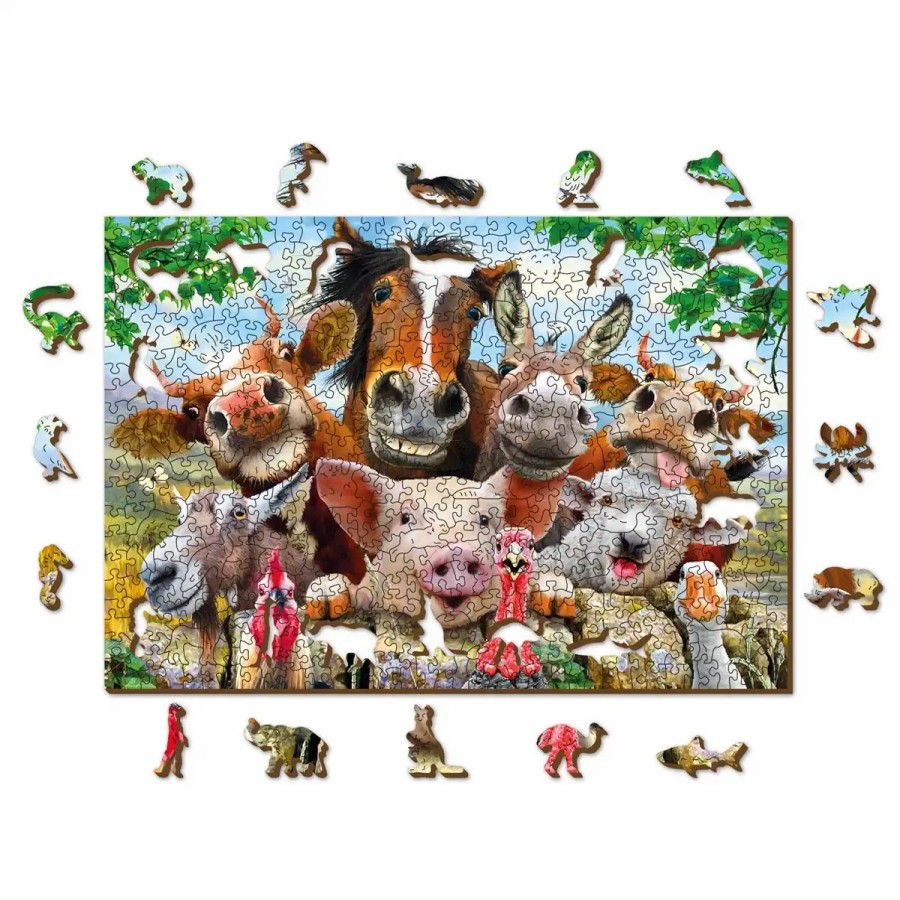 Wooden Jigsaw Puzzles Wooden City | Farm Life 500 Wooden Puzzle