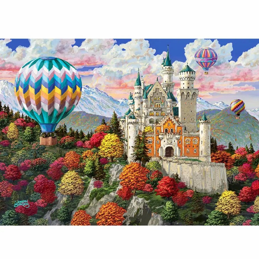 Wooden Jigsaw Puzzles Wooden City | The Neuschwanstein Castle 1000 Wooden Puzzle