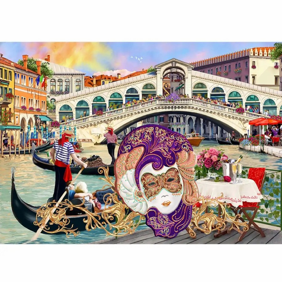 Wooden Jigsaw Puzzles Wooden City | Venice Carnaval 300 Wooden Puzzle