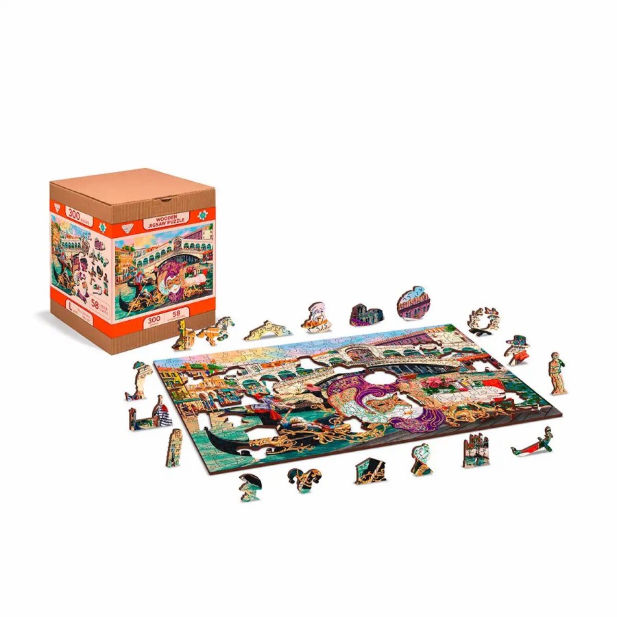 Wooden Jigsaw Puzzles Wooden City | Venice Carnaval 300 Wooden Puzzle