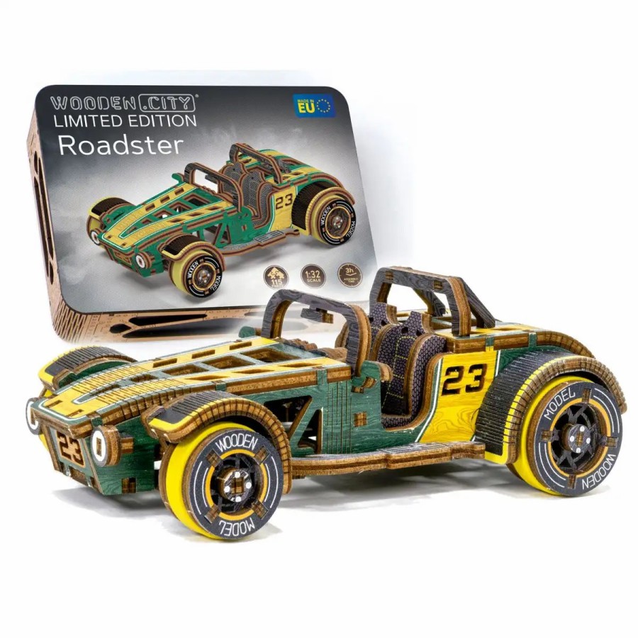 3D Wooden Puzzles Wooden City | 3D Wooden Car Puzzle – Roadster Limited Edition