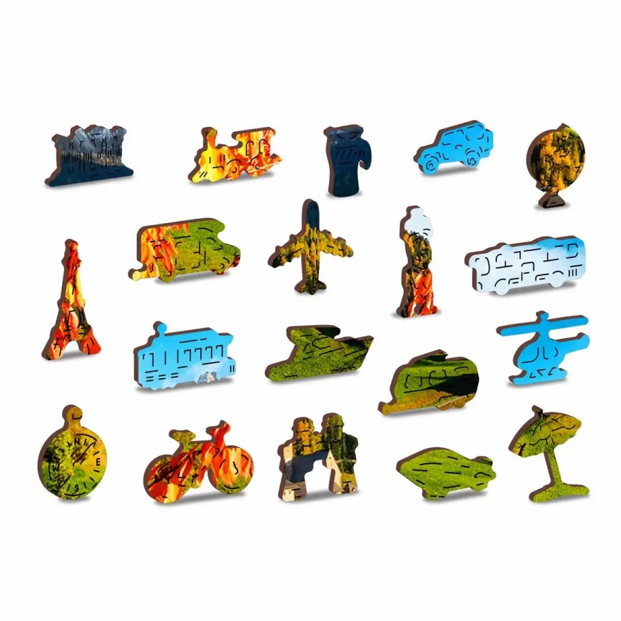 Wooden Jigsaw Puzzles Wooden City | Animal Kingdom Map 150 Wooden Puzzle