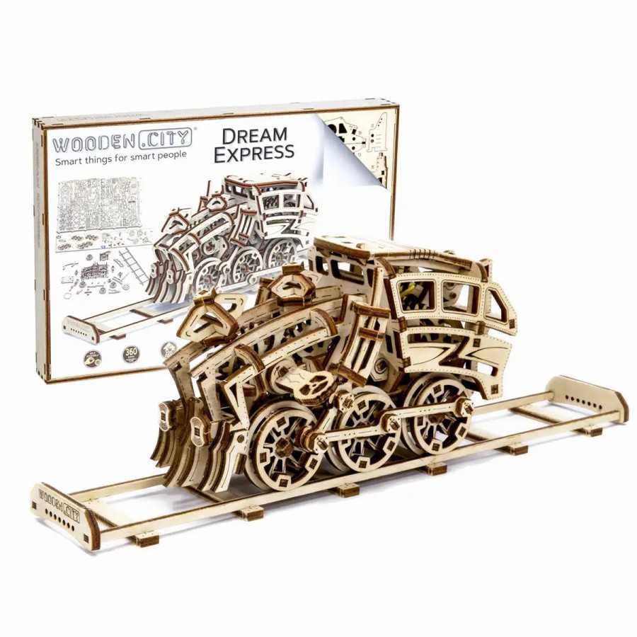 3D Wooden Puzzles Wooden City | 3D Wooden Train Puzzle – Dream Express