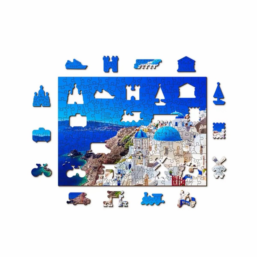 Wooden Jigsaw Puzzles Wooden City | Santorini, Greece 200 Wooden Puzzle