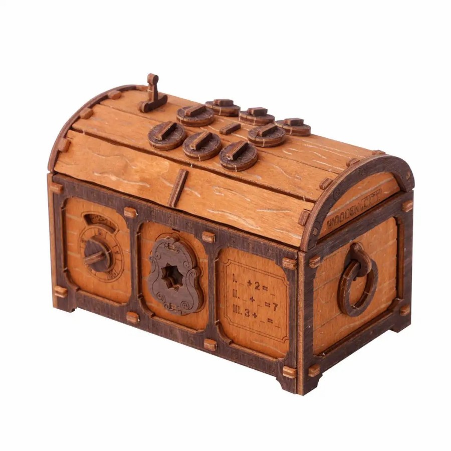 3D Wooden Puzzles Wooden City | 3D Wooden Box Puzzle – Escape Room Treasure Chest