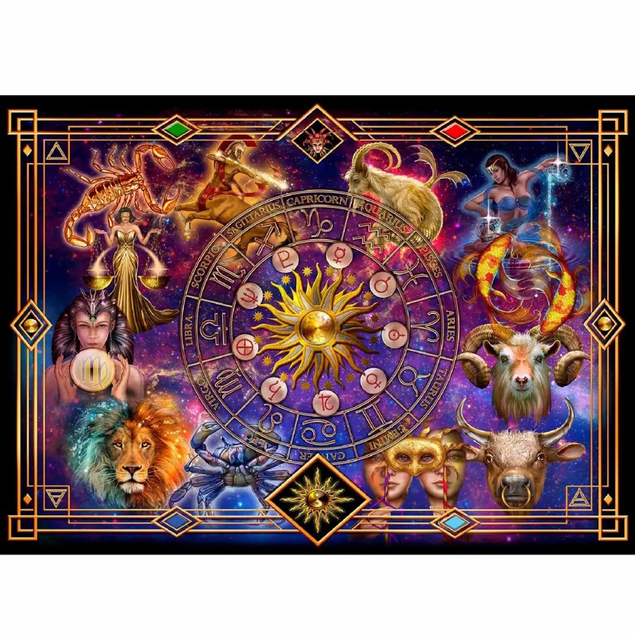 Wooden Jigsaw Puzzles Wooden City | Zodiac Montage 4000 Wooden Puzzle