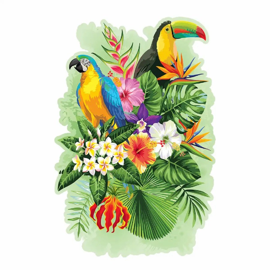 Wooden Jigsaw Puzzles Wooden City | Tropical Birds 160 Wooden Puzzle