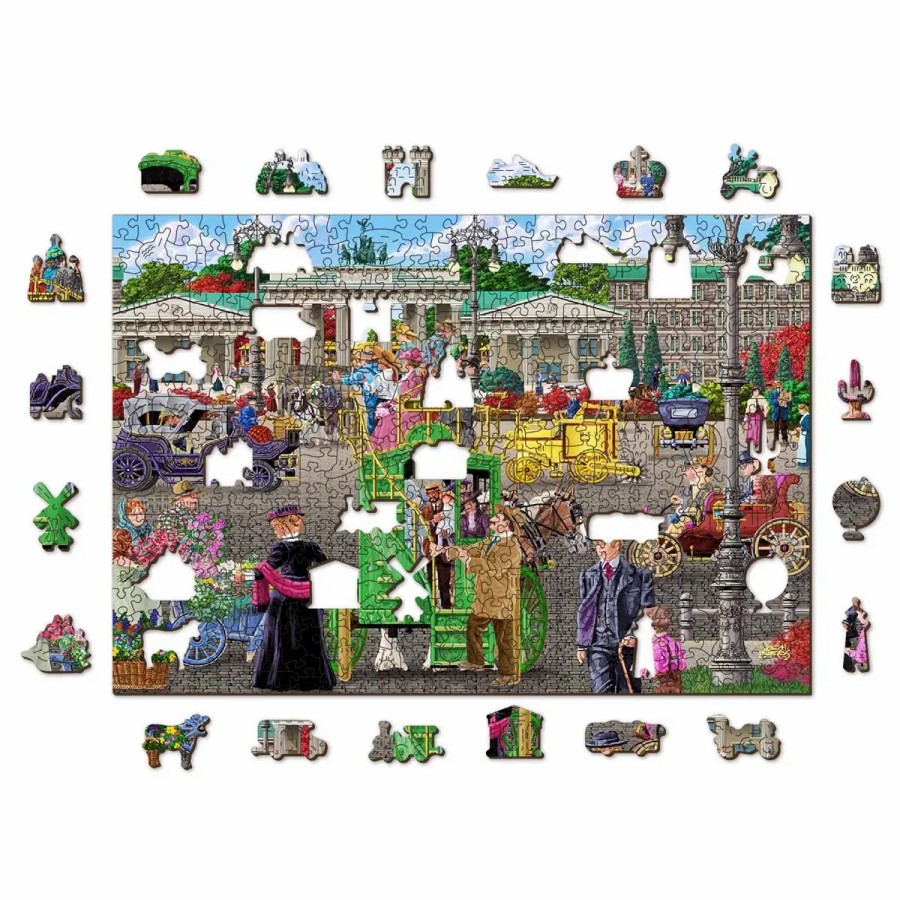 Wooden Jigsaw Puzzles Wooden City | Paris Square In Berlin 500 Wooden Puzzle