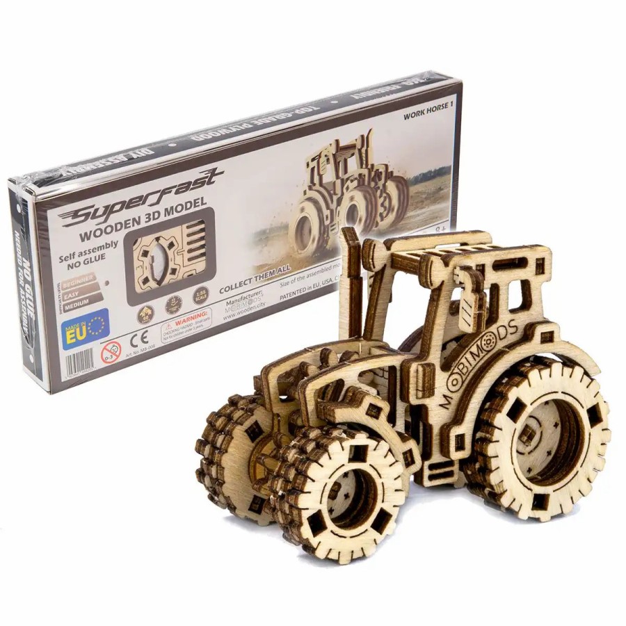 3D Wooden Puzzles Wooden City | 3D Wooden Tractor Puzzle – Work Horse 1