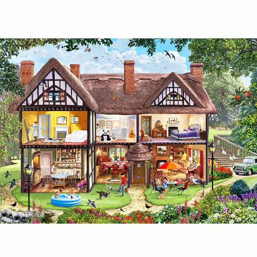 Wooden Jigsaw Puzzles Wooden City | Seasons House Summer 500 Wooden Puzzle