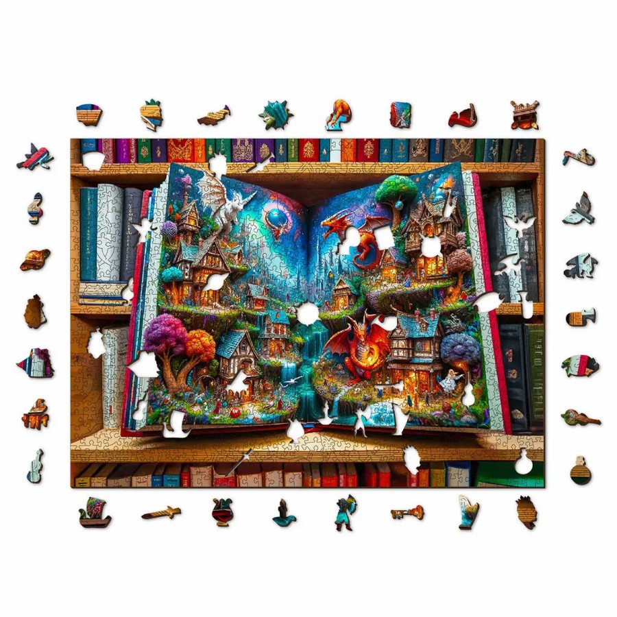 Wooden Jigsaw Puzzles Wooden City | Wooden Puzzle 1000 Enchanted Tales