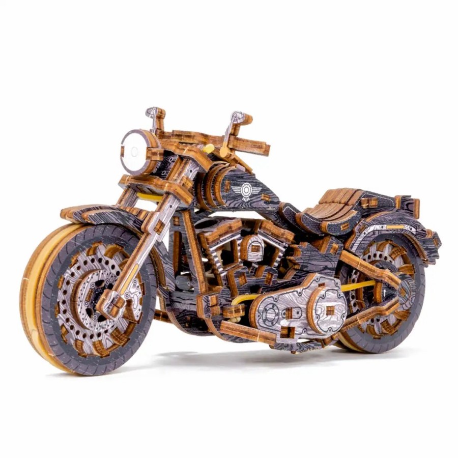 3D Wooden Puzzles Wooden City | 3D Wooden Motorbike Puzzle – Cruiser V-Twin Limited Edition