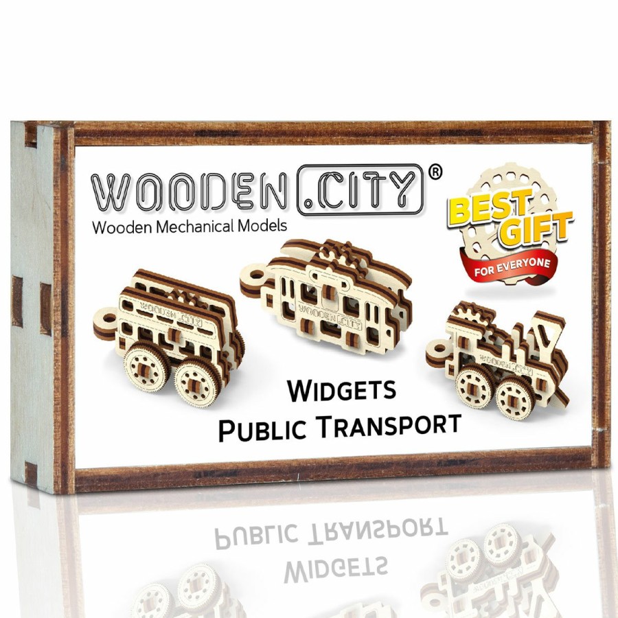 3D Wooden Puzzles Wooden City | 3D Wooden Car Puzzle – Widgets Public Transport