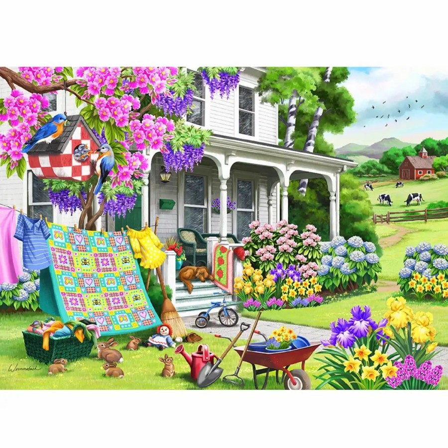 Wooden Jigsaw Puzzles Wooden City | Countryside Garden 500 Wooden Puzzle