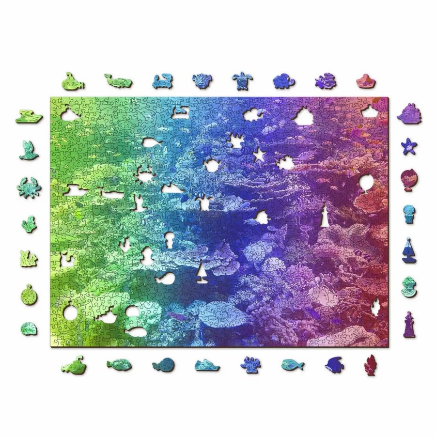 Wooden Jigsaw Puzzles Wooden City | Coral Reef 1000 Wooden Puzzle