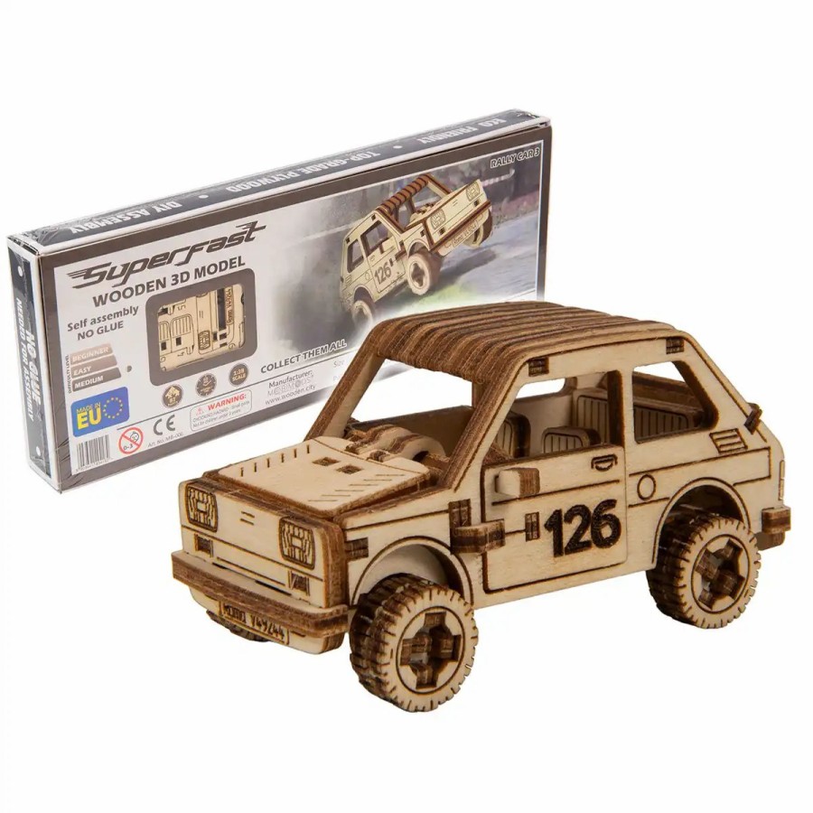 3D Wooden Puzzles Wooden City | 3D Wooden Car Puzzle – Rally Car 3