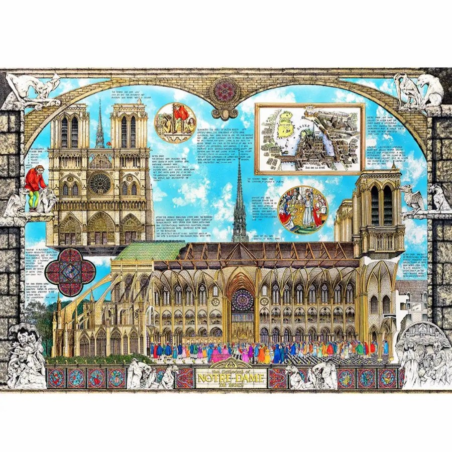 Wooden Jigsaw Puzzles Wooden City | Notre Dame 1000 Wooden Puzzle