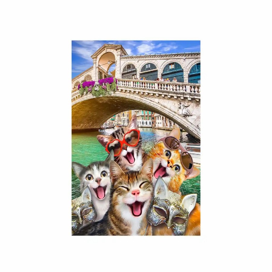 Wooden Jigsaw Puzzles Wooden City | Kittens In Venice 200 Wooden Puzzle