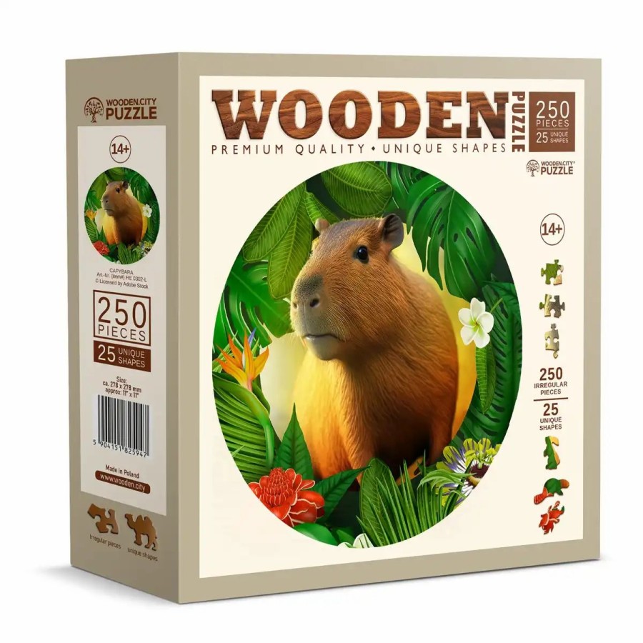 Wooden Jigsaw Puzzles Wooden City | Capybara 250 Wooden Puzzle