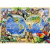 Wooden Jigsaw Puzzles Wooden City | Animal Kingdom Map 1000 Wooden Puzzle