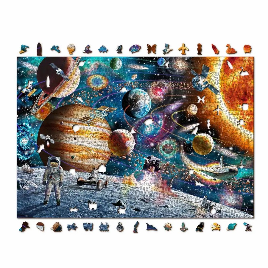 Wooden Jigsaw Puzzles Wooden City | Space Odyssey 2000 Wooden Puzzle