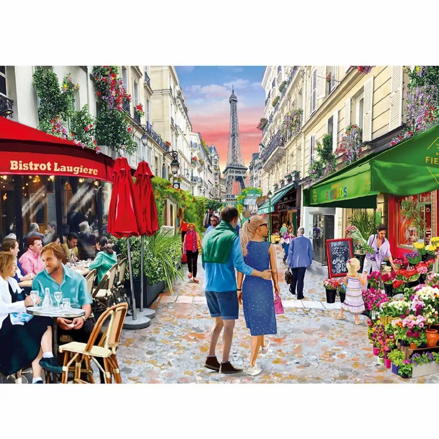 Wooden Jigsaw Puzzles Wooden City | Paris Bistro 500 Wooden Puzzle