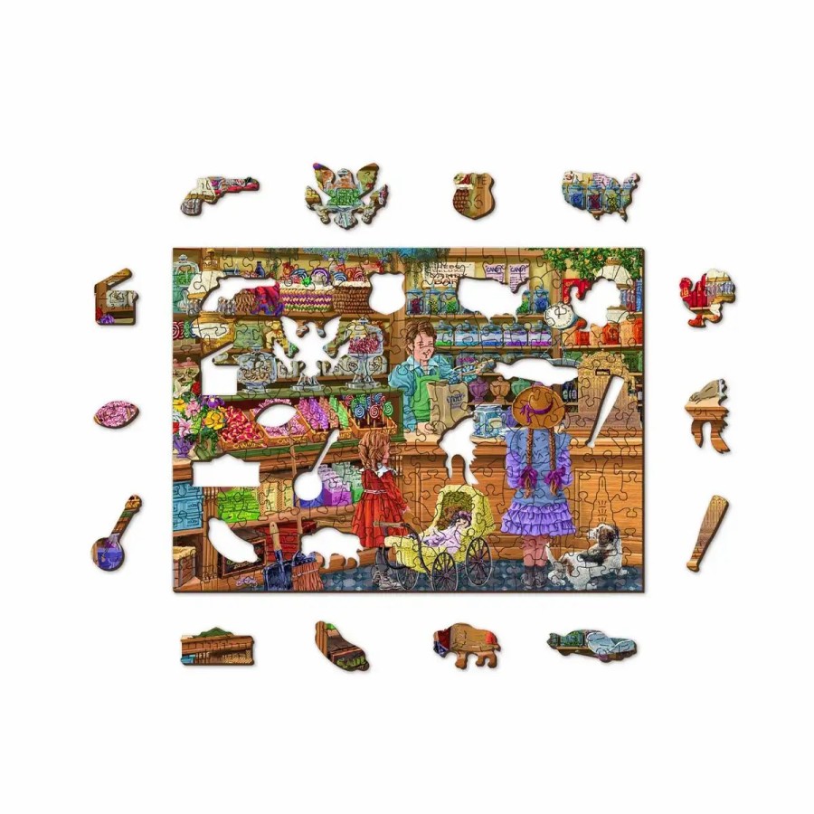 Wooden Jigsaw Puzzles Wooden City | Candy Adventures 200 Wooden Puzzle