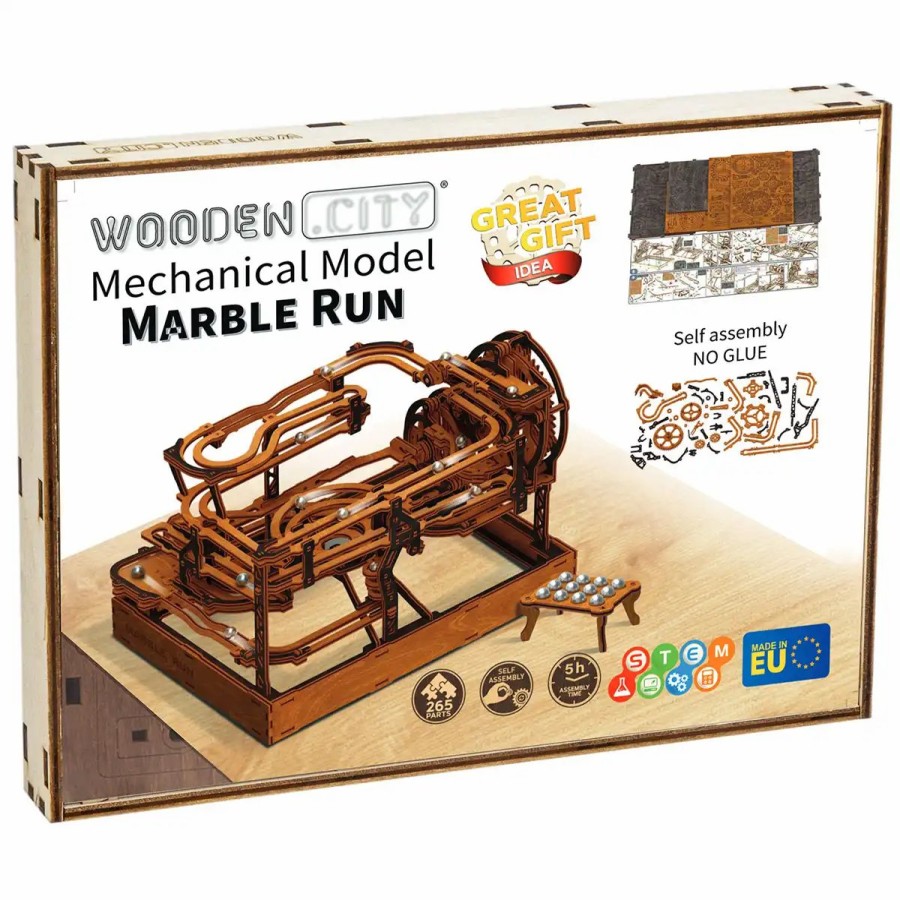 3D Wooden Puzzles Wooden City | 3D Wooden Puzzle – Marble Run