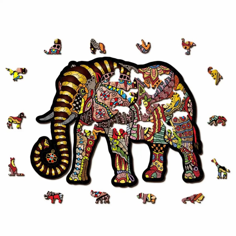 Wooden Jigsaw Puzzles Wooden City | Magic Elephant 250 Wooden Puzzle