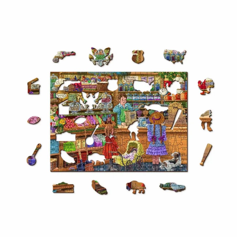 Wooden Jigsaw Puzzles Wooden City | Candy Adventures 400 Wooden Puzzle