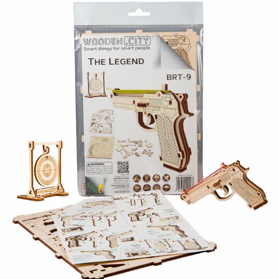 3D Wooden Puzzles Wooden City | 3D Wooden Gun Puzzle – The Legend Brt-9