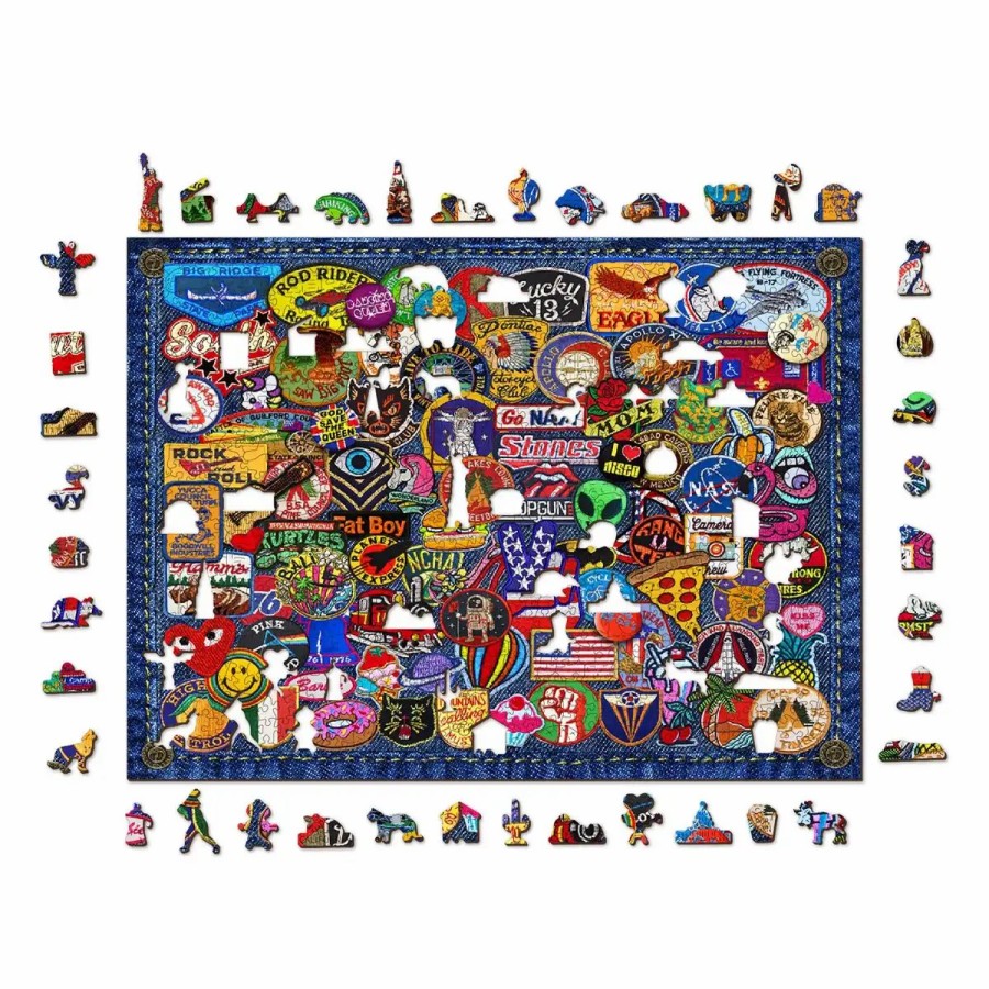 Wooden Jigsaw Puzzles Wooden City | Patch Crazy 1000 Wooden Puzzle