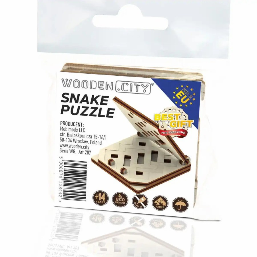 3D Wooden Puzzles Wooden City | 3D Wooden Game Puzzle – Snake Puzzle