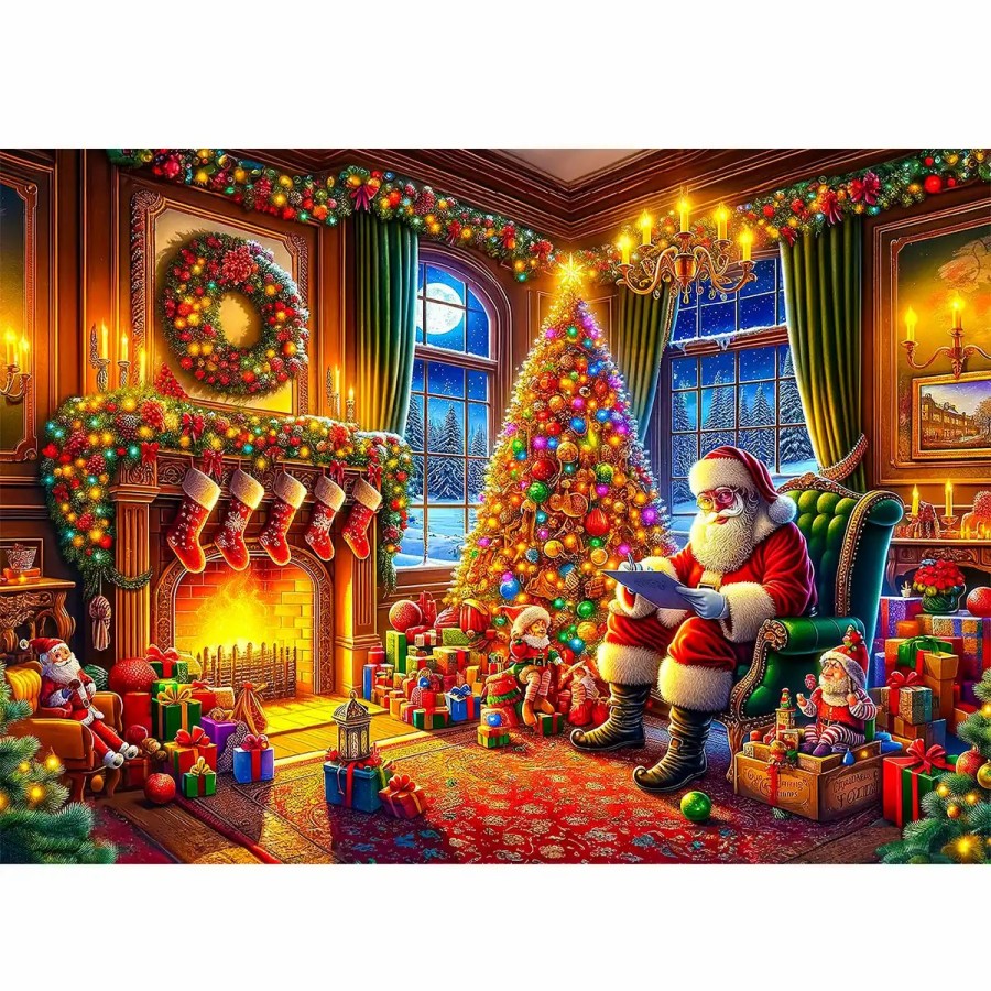 Wooden Jigsaw Puzzles Wooden City | The Magic Of Christmas Eve 1000 Wooden Puzzle