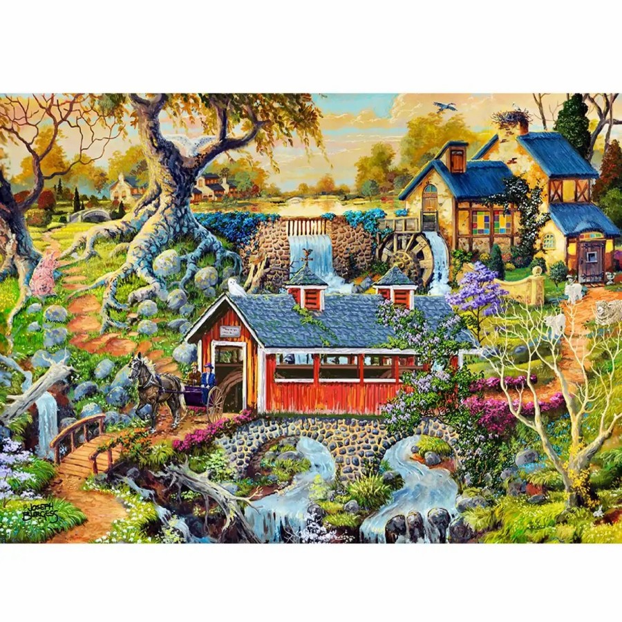 Wooden Jigsaw Puzzles Wooden City | Countryside Bridges 500 Wooden Puzzle