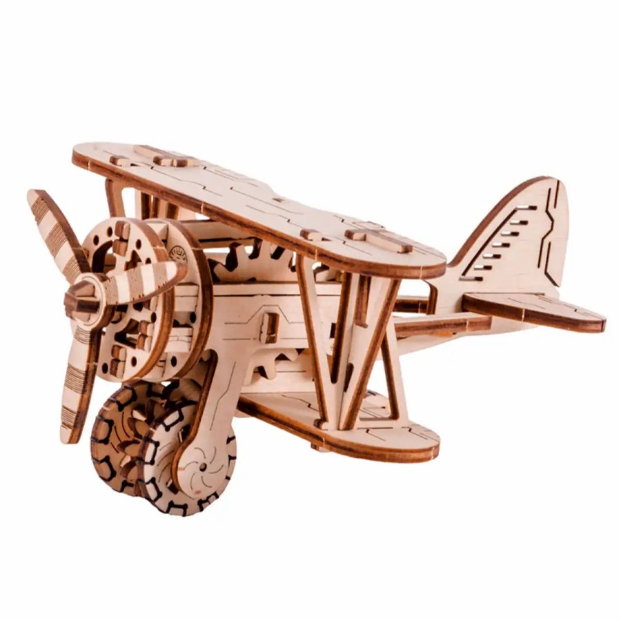 3D Wooden Puzzles Wooden City | 3D Wooden Plane Puzzle – Biplane