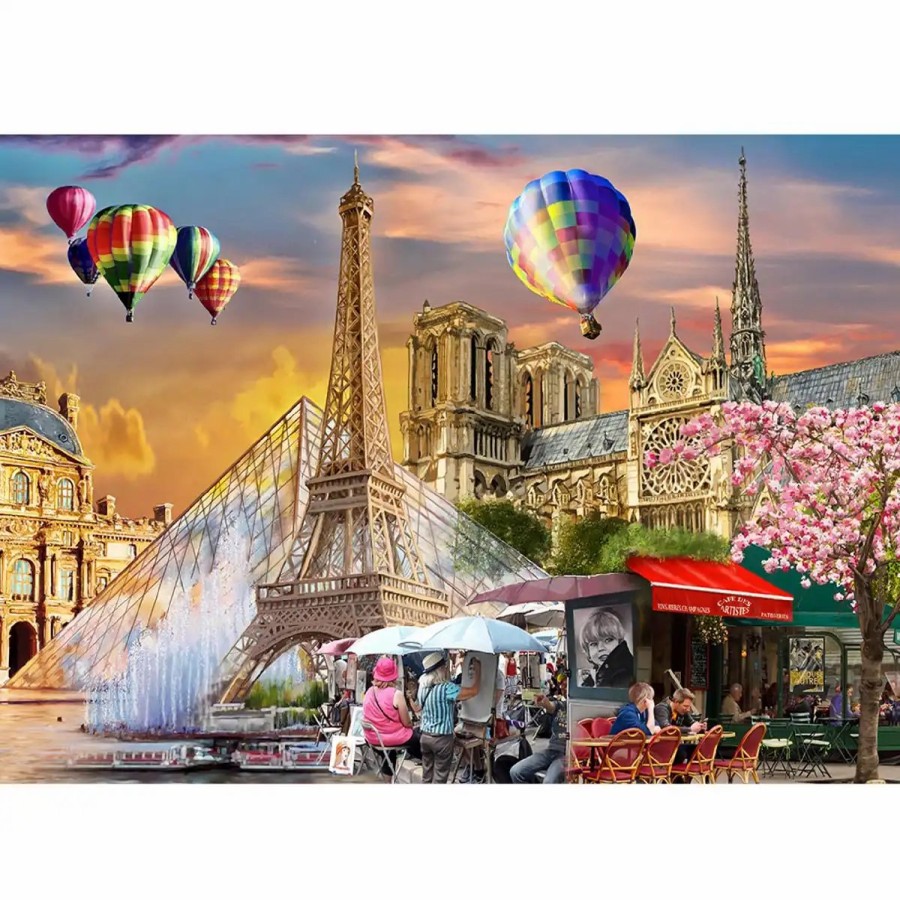 Wooden Jigsaw Puzzles Wooden City | Spring In Paris 1000 Wooden Puzzle