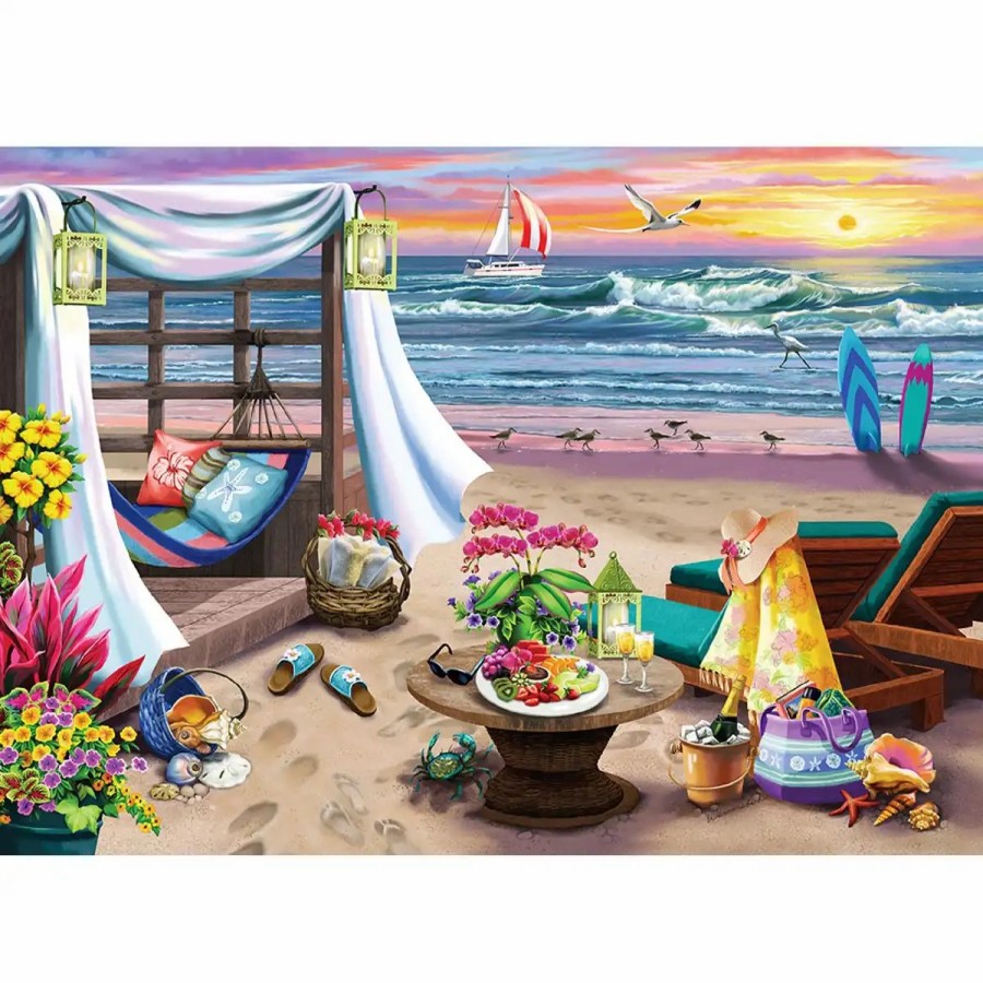 Wooden Jigsaw Puzzles Wooden City | Summertime 750 Wooden Puzzle