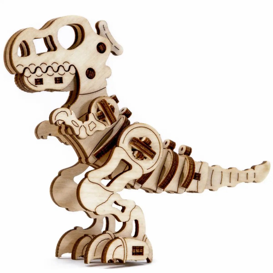 3D Wooden Puzzles Wooden City | 3D Wooden Dino Puzzle – T-Rex