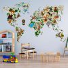 Wooden World Map Puzzle Wooden City | World Map Animals Xxl Wooden Puzzle 3D