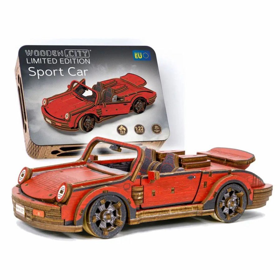 3D Wooden Puzzles Wooden City | 3D Wooden Car Puzzle – Sport Car Limited Edition