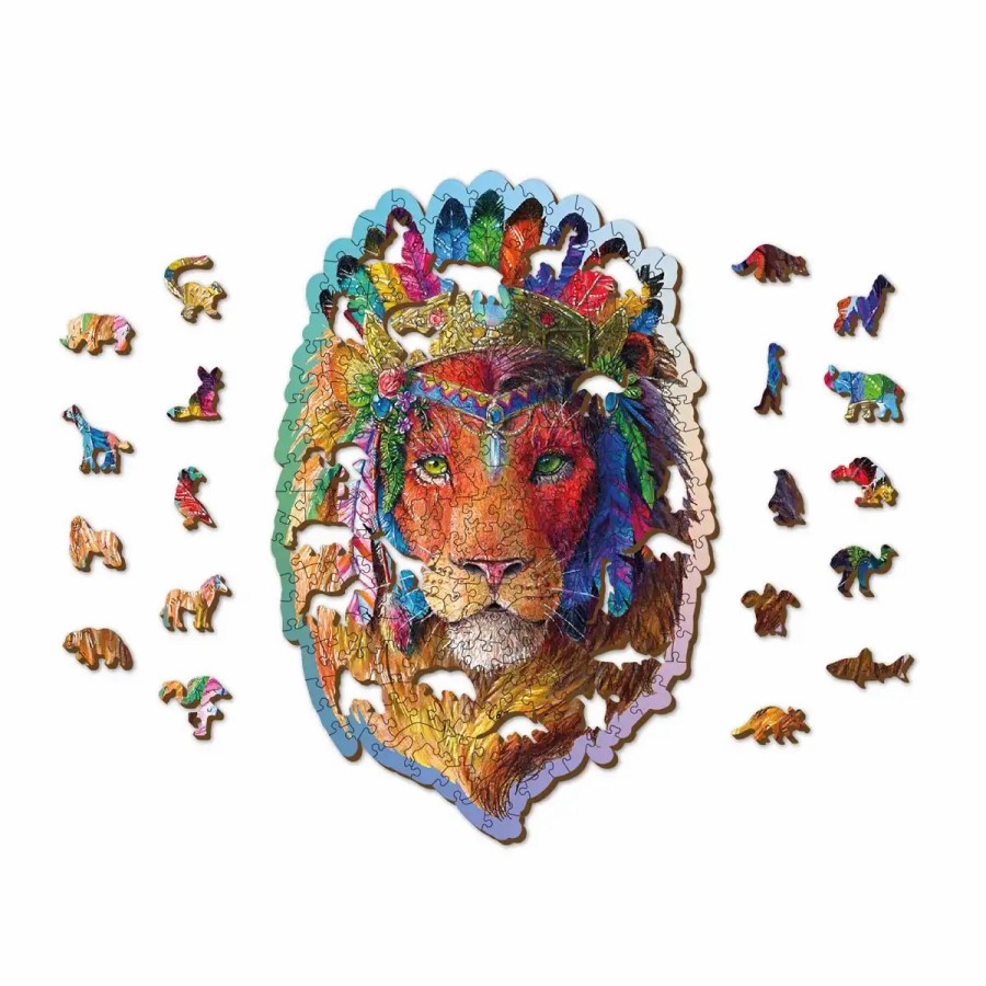 Wooden Jigsaw Puzzles Wooden City | Mystic Lion 250 Wooden Puzzle