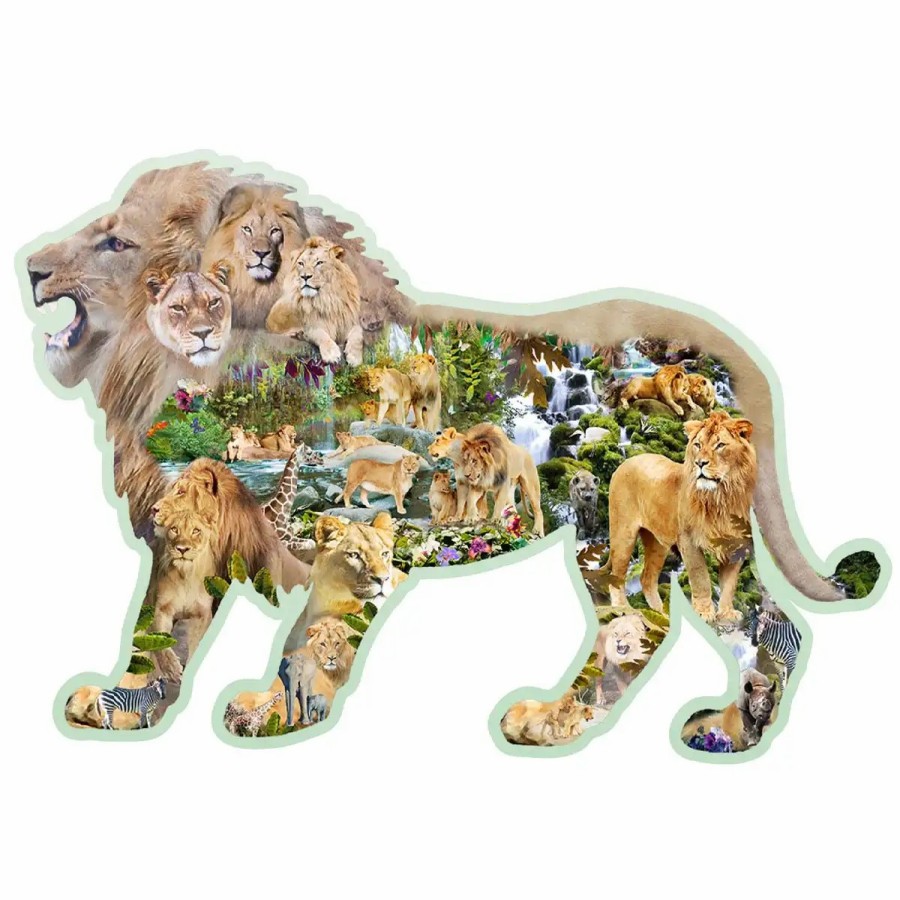 Wooden Jigsaw Puzzles Wooden City | Lion Roar 250 Wooden Puzzle