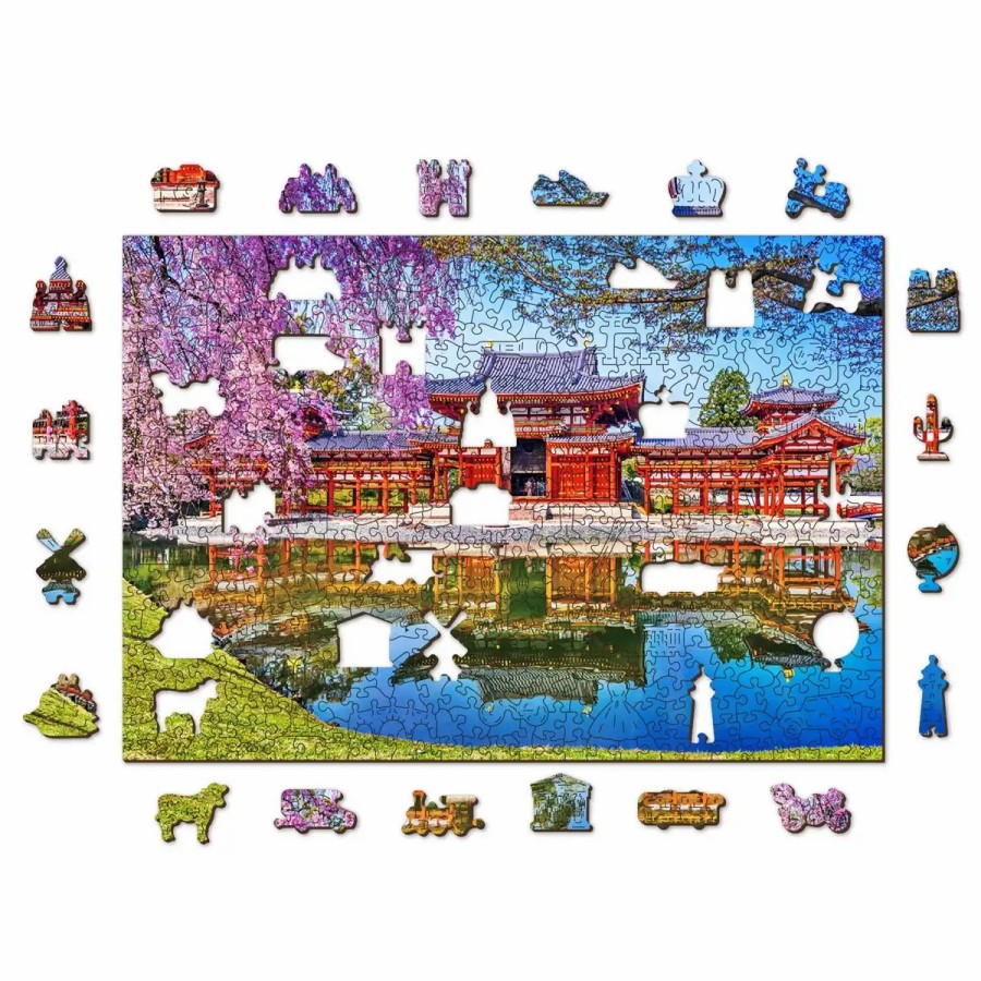 Wooden Jigsaw Puzzles Wooden City | Byodo-In Temple, Kyoto, Japan 500 Wooden Puzzle