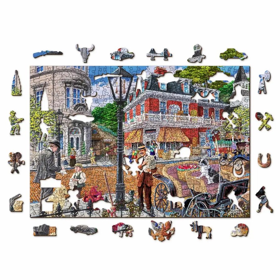 Wooden Jigsaw Puzzles Wooden City | Main Street 500 Wooden Puzzle