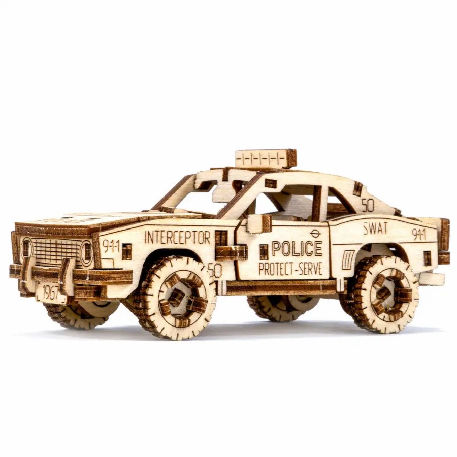 3D Wooden Puzzles Wooden City | 3D Wooden Car Puzzle – Police Car