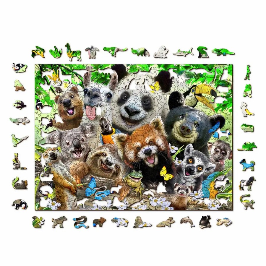 Wooden Jigsaw Puzzles Wooden City | Bear Paradise 1000 Wooden Puzzle